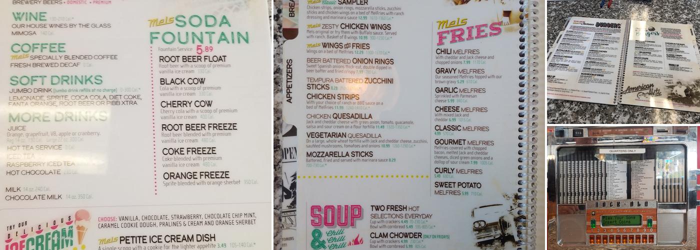 The Original Mels Diner Menu