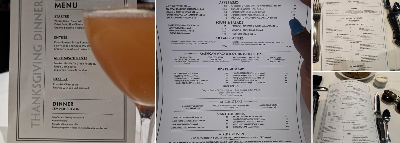 Morton's The Steakhouse Menu