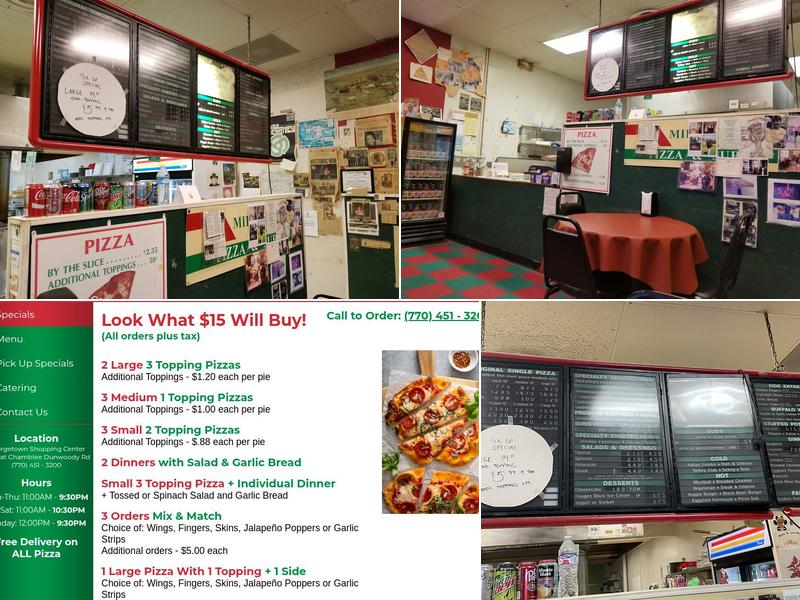 Milano Pizza & Subs Menu