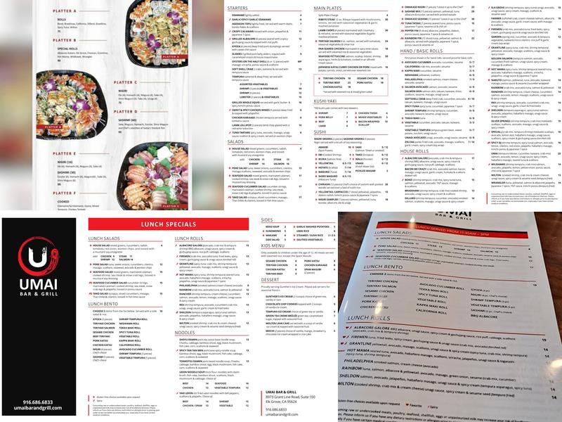 Umai Bar & Grill Menu
