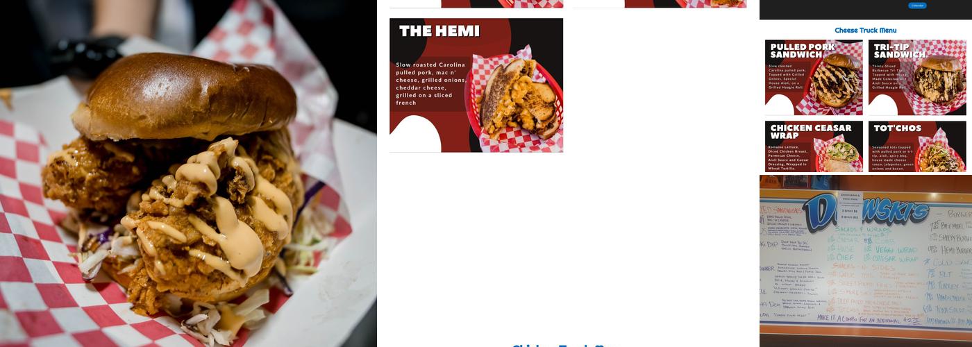 Drewski's Pit Stop McClellan Menu