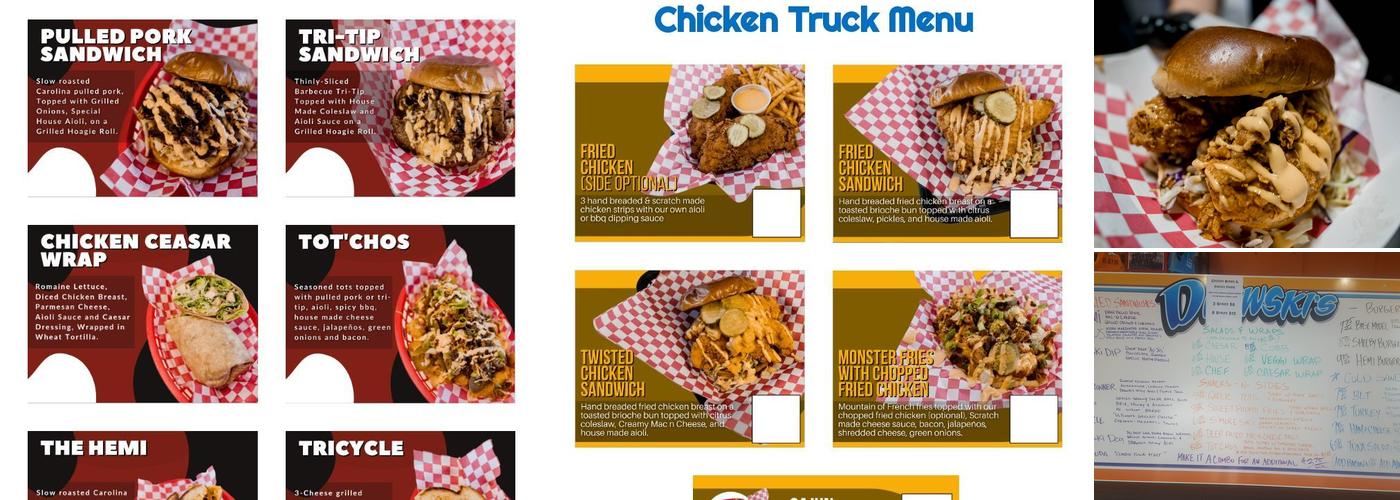 Drewski's Pit Stop McClellan Menu