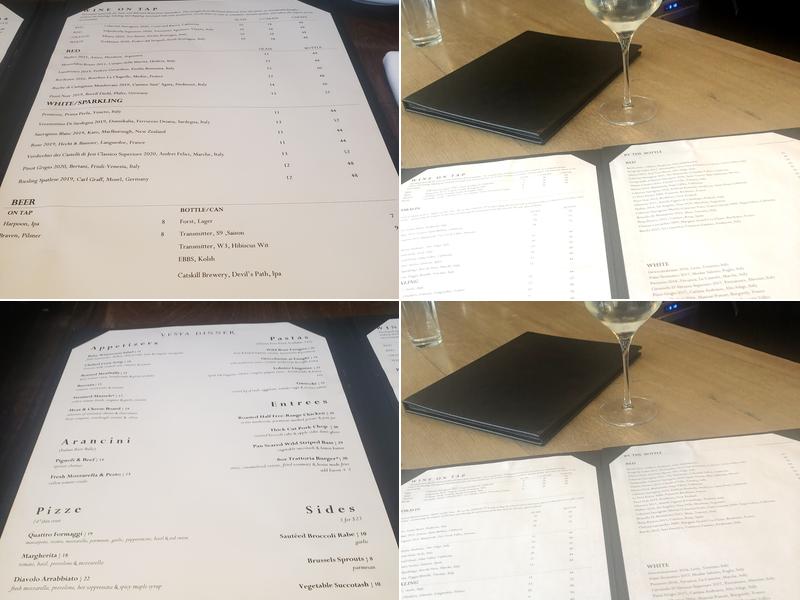 Vesta Trattoria & Wine Bar Menu
