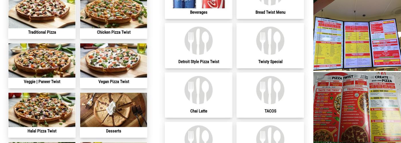 Pizza Twist Menu