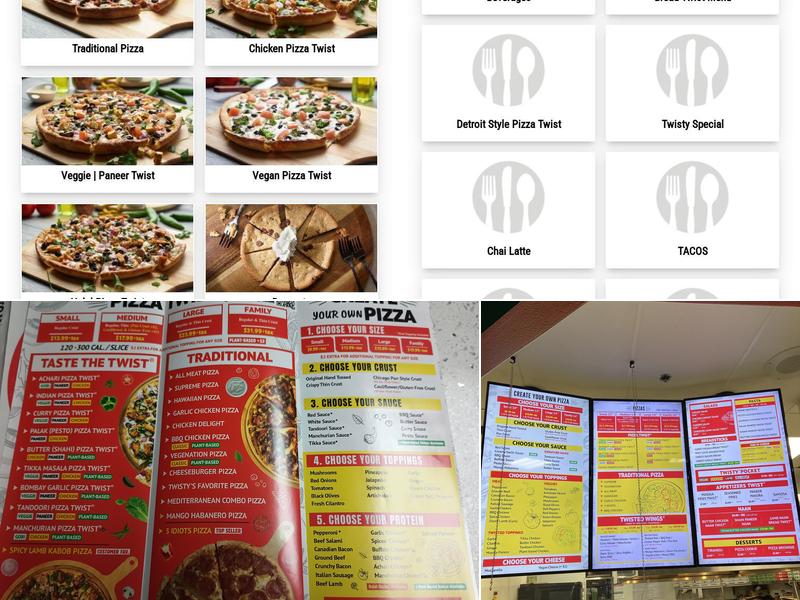 Pizza Twist Menu