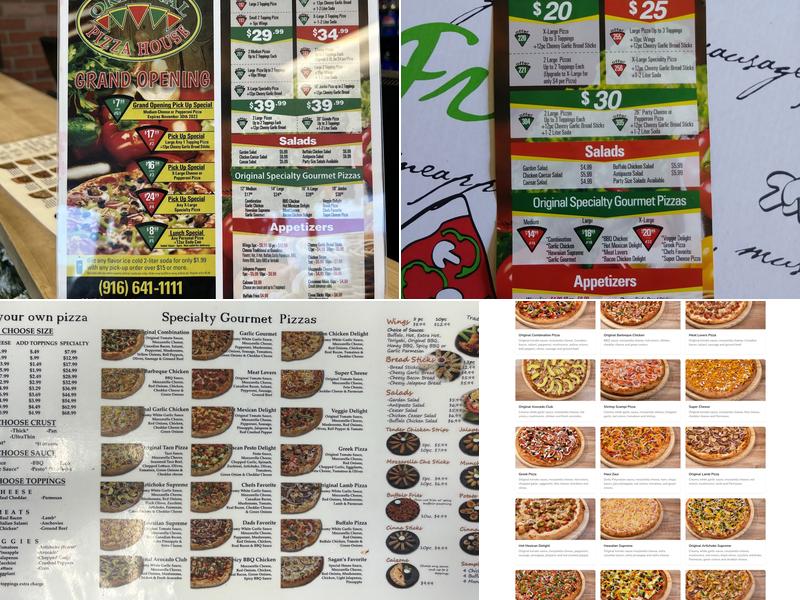 Original Pizza House Menu