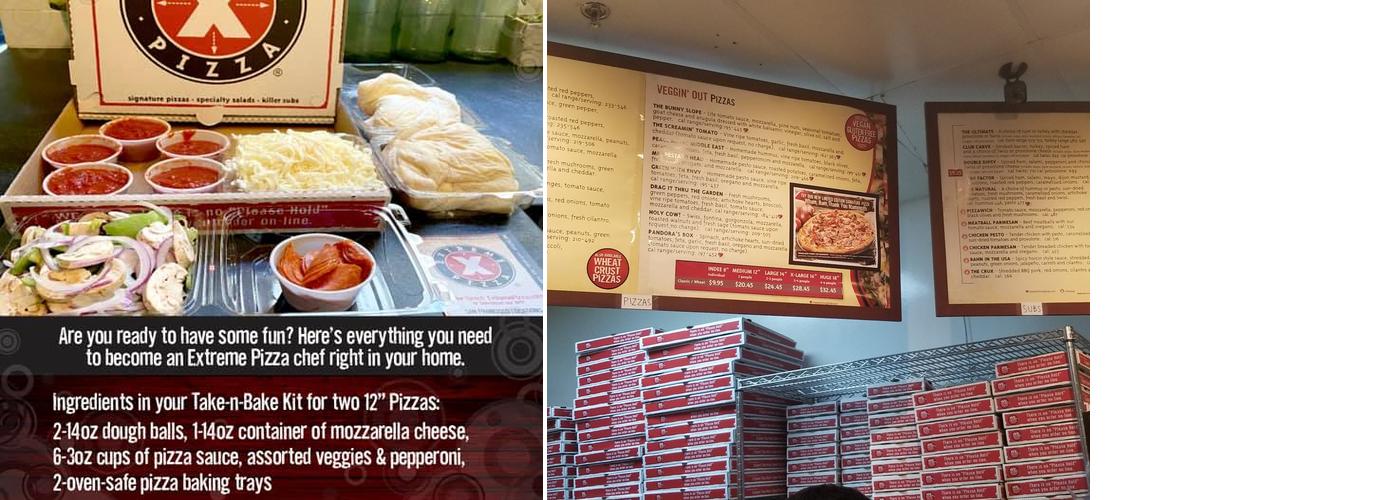 Extreme Pizza Menu