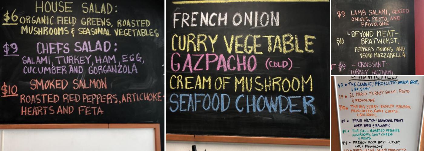 Chef Edwards La Bonne Soupe Cafe Menu