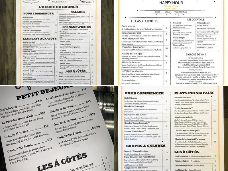 Café Á Côté Menu