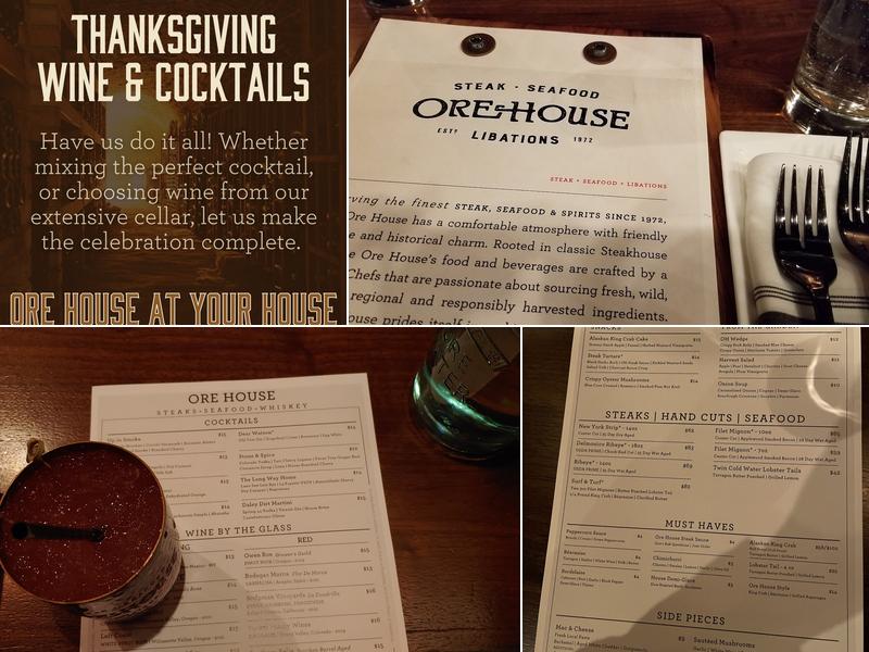 Ore House Menu