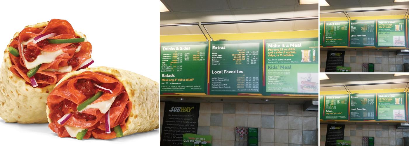 Subway Menu
