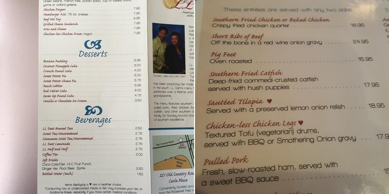 LL Dent Menu