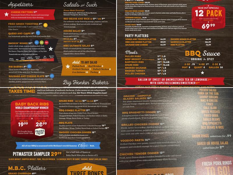 Memphis BBQ Co. Menu