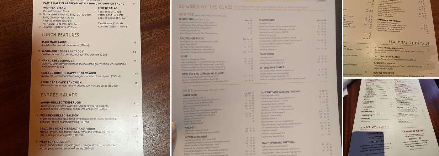 Seasons 52 Menu
