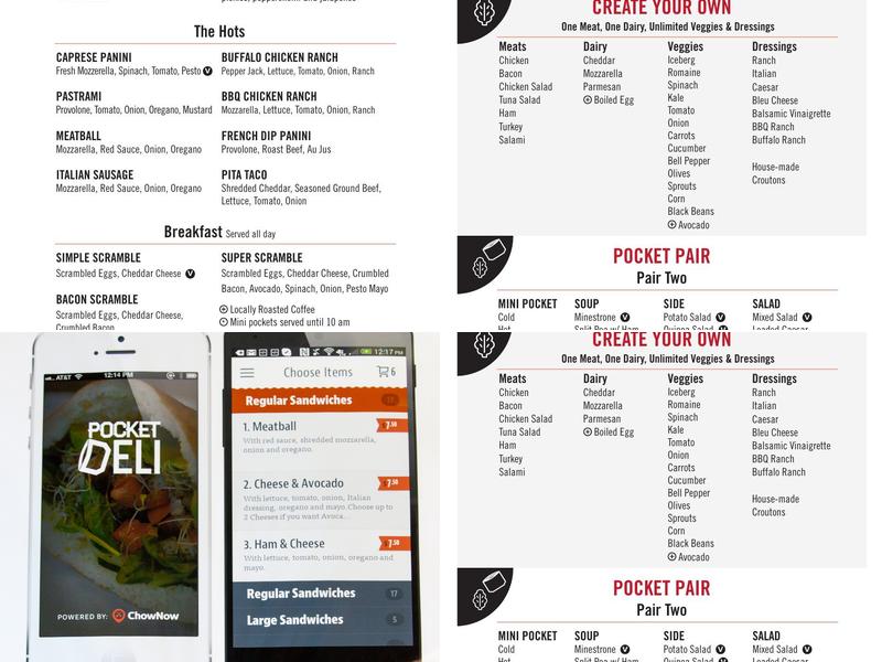 Pocket Deli Menu