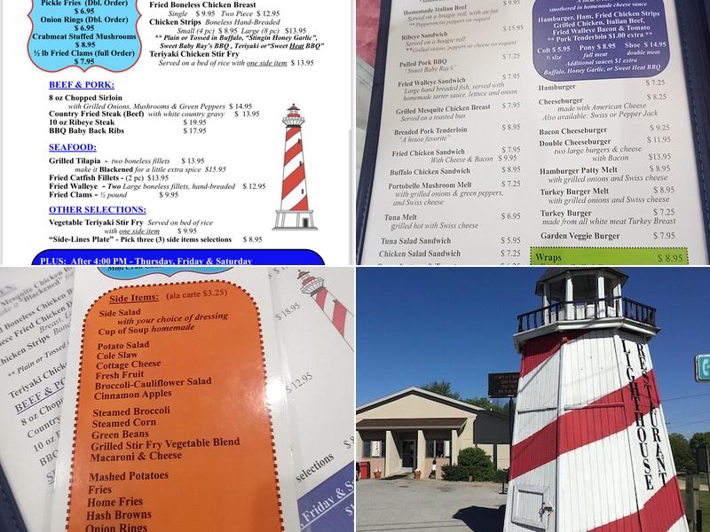 Lighthouse Family Restaurant Menu