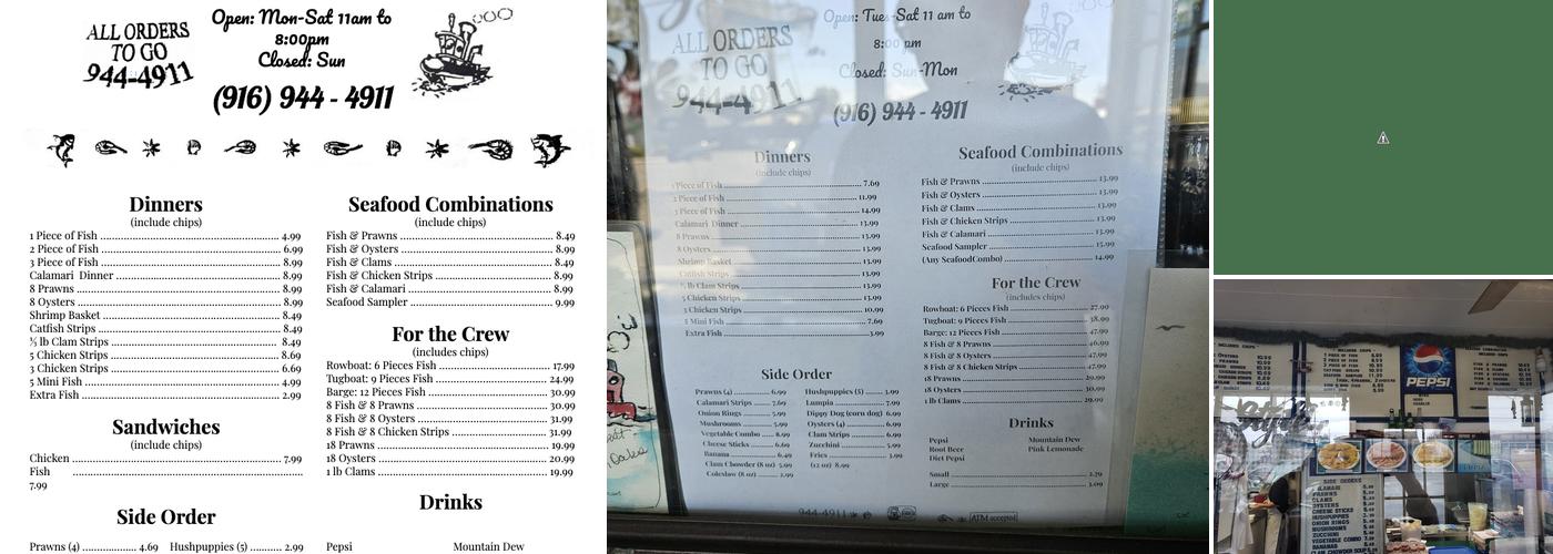 Tugboat Fish & Chips Menu