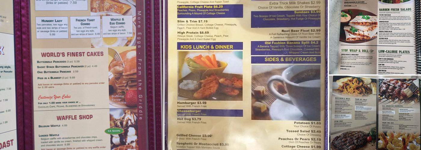 Spring Garden Restaurant Menu