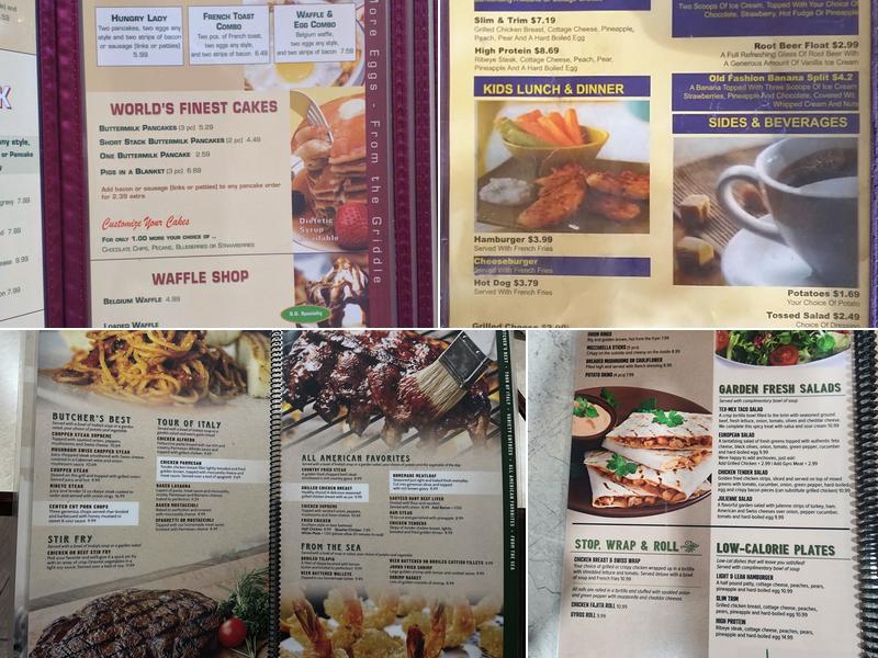 Spring Garden Restaurant Menu
