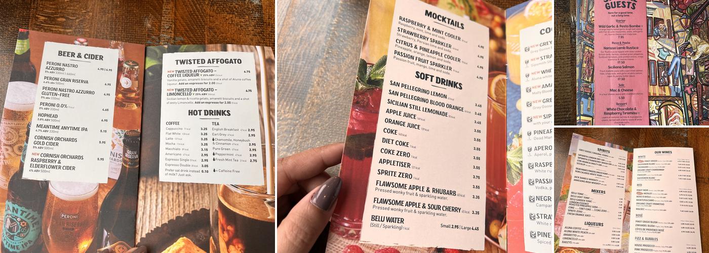 Zizzi - Coventry Menu