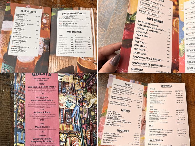 Zizzi - Coventry Menu