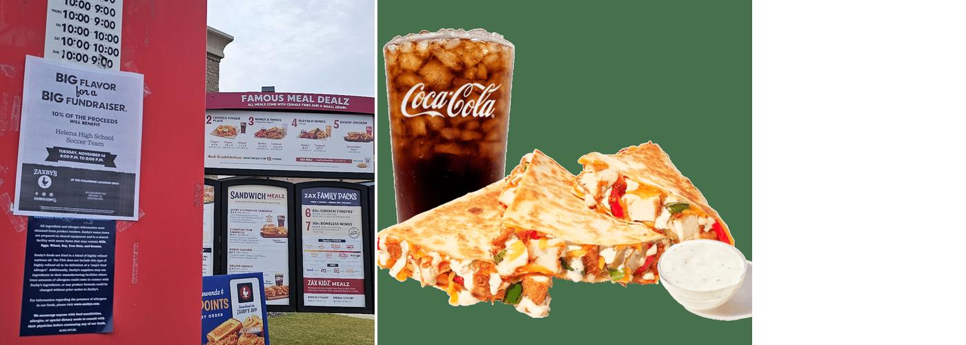 Zaxby's Chicken Fingers & Buffalo Wings Menu