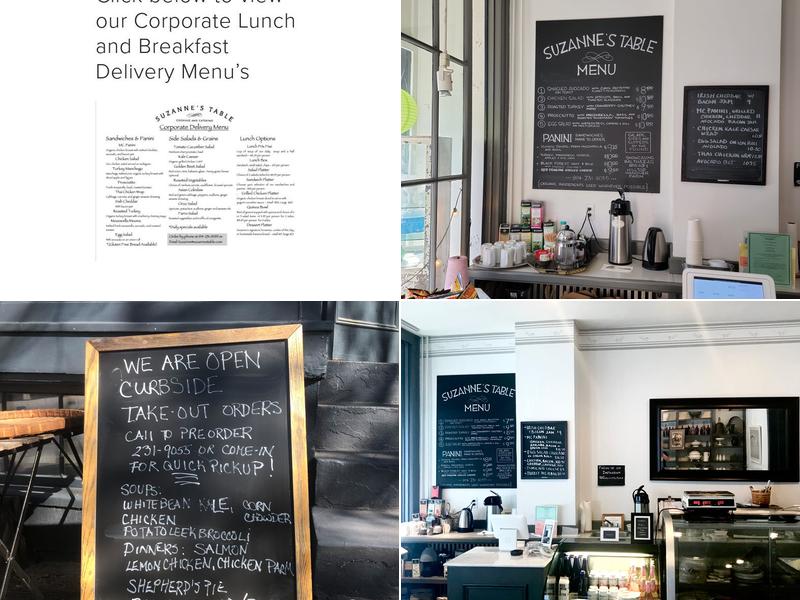 Suzanne's Table Menu