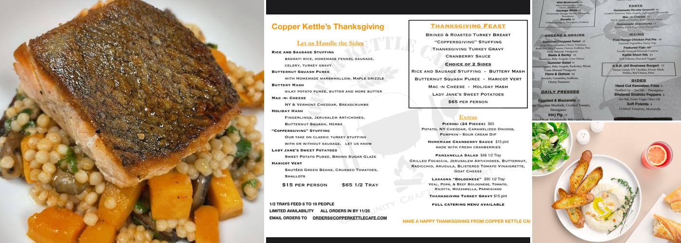 Copper Kettle Cafe Menu