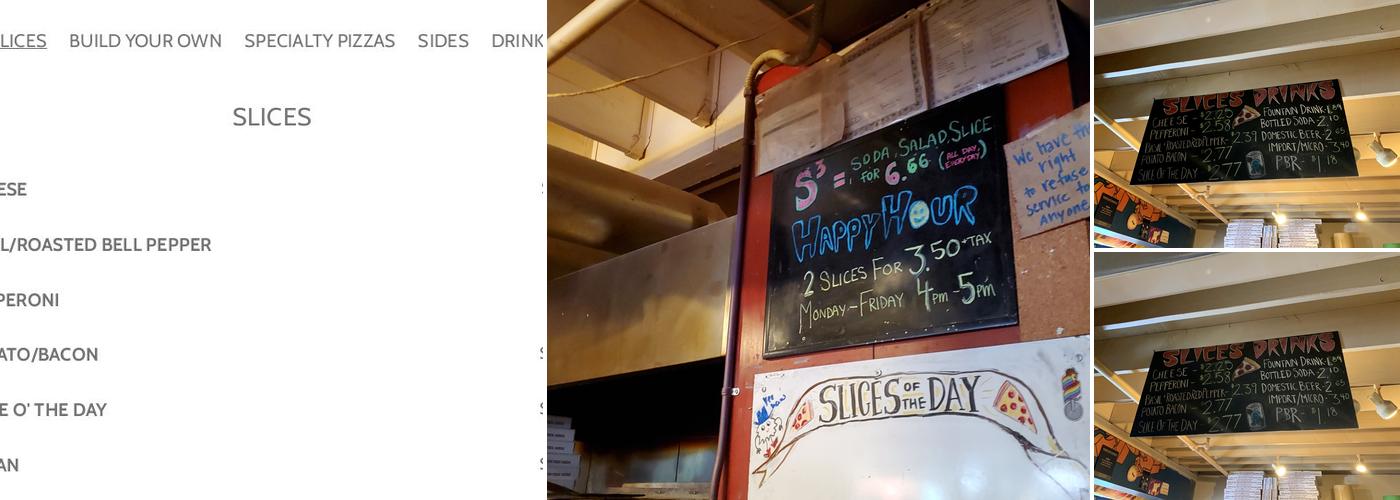 Pie Hole Menu