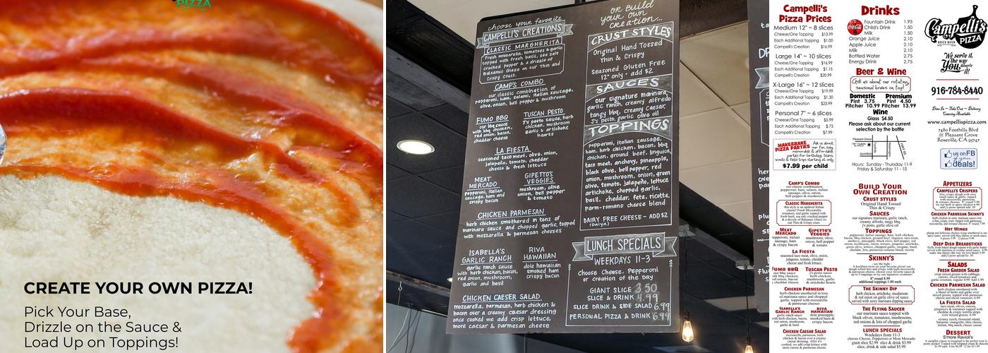 Campelli's Pizza West Menu