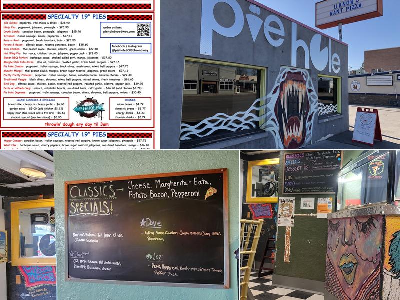 Pie Hole Menu