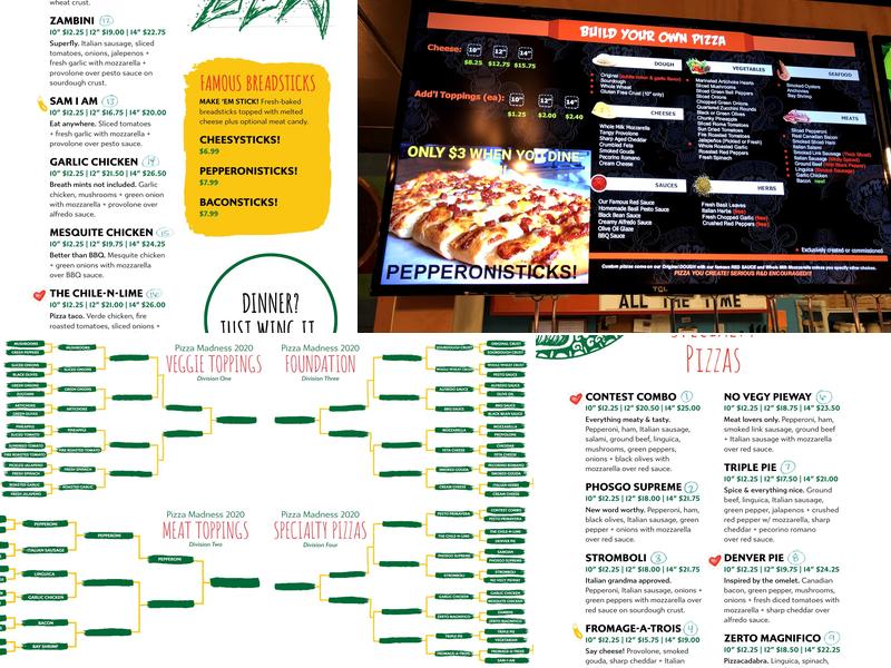 Flying Pie Pizzaria-State St. Menu