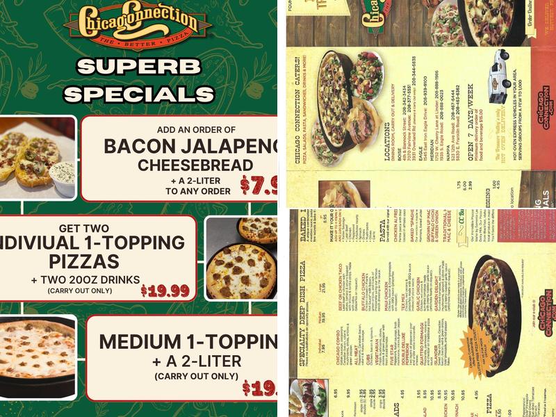 Chicago Connection - Fairview Menu