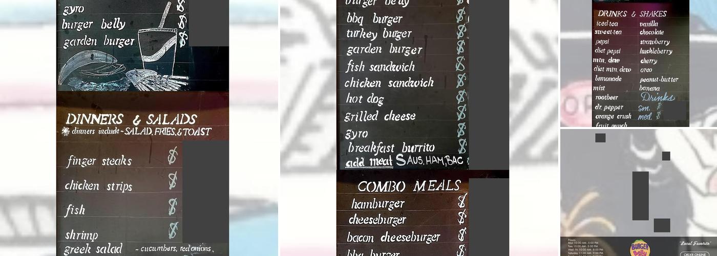 Burger Belly Menu