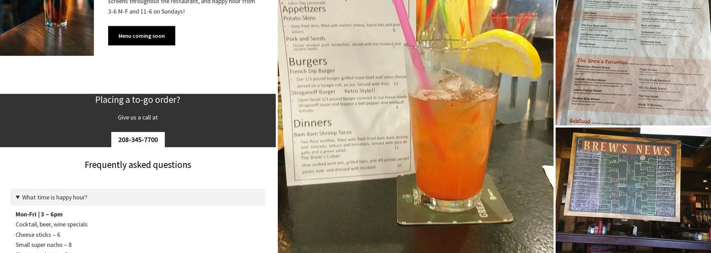 Burger N Brew Menu