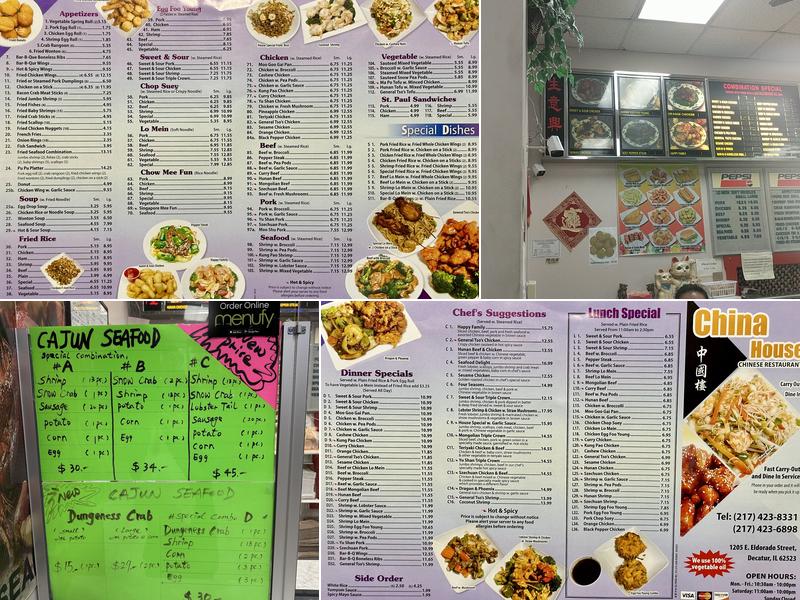 China House Restaurant Menu