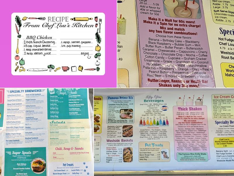 Westside Drive In Menu