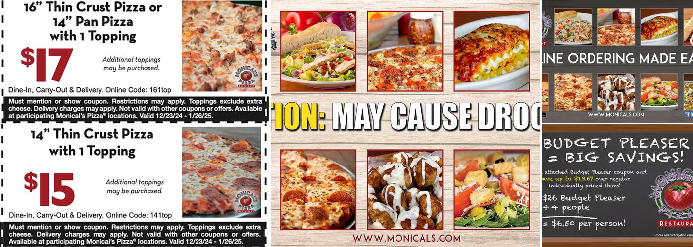 Monical's Pizza Menu