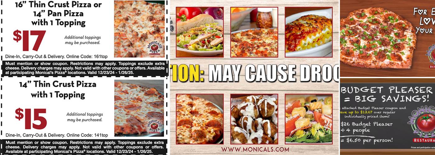 Monical's Pizza Menu