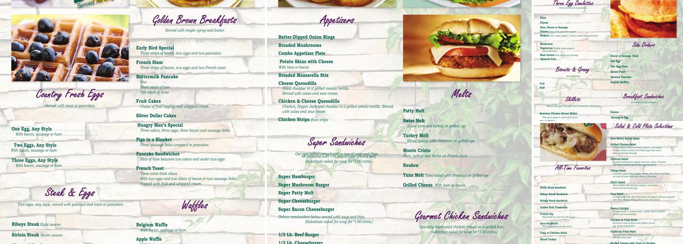 Garden Family Restaurant Menu