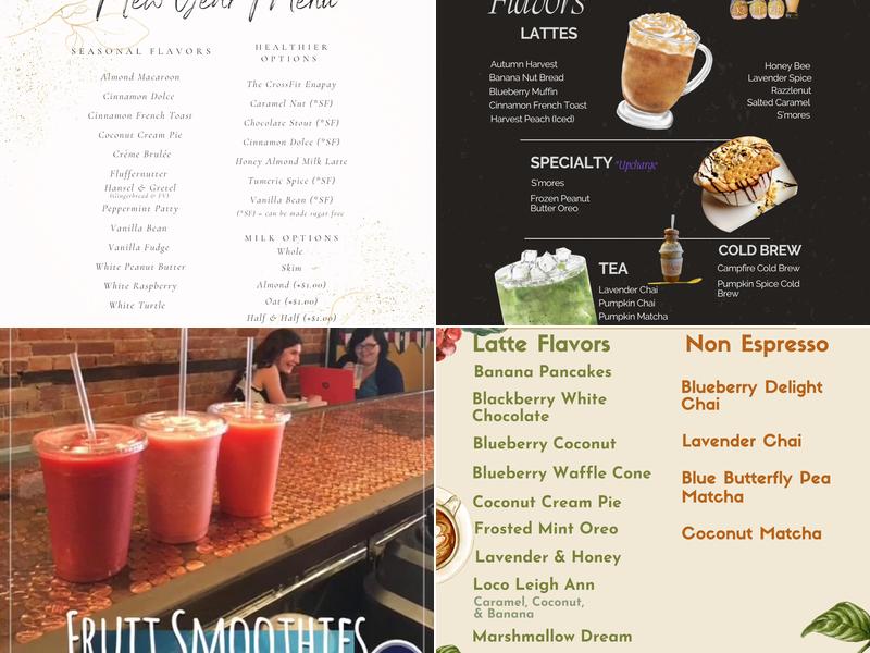 KentJava Bar Menu