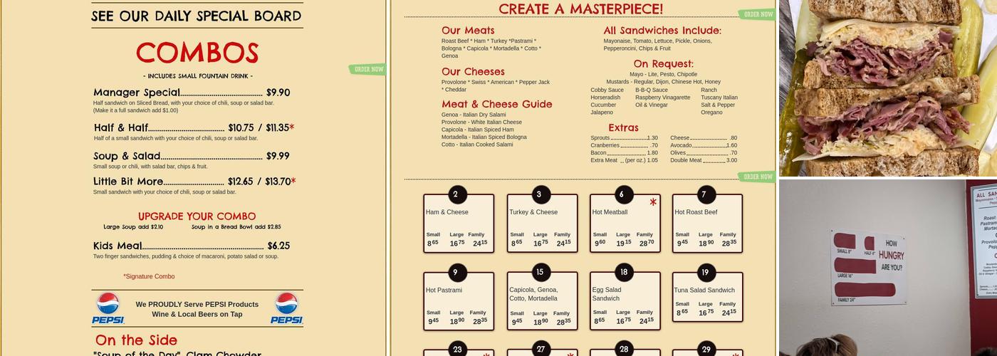 Cobby's Menu