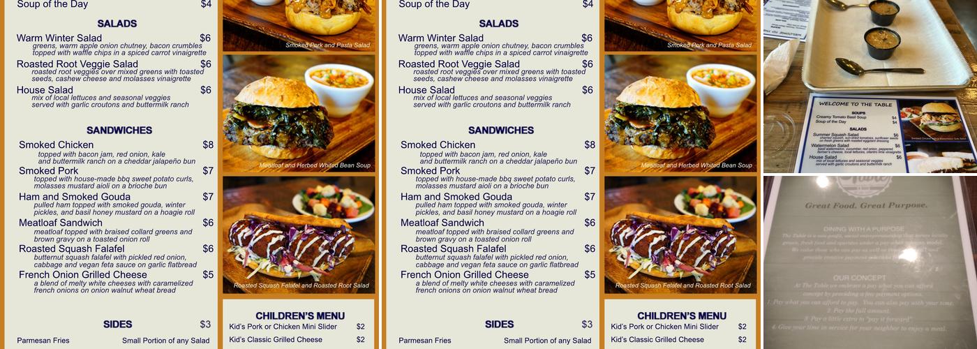 The Table Menu