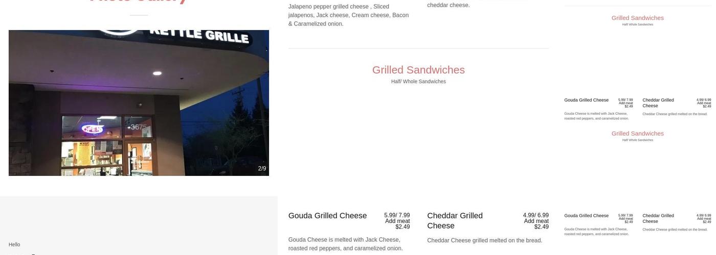 Soup Kettle Grille Menu