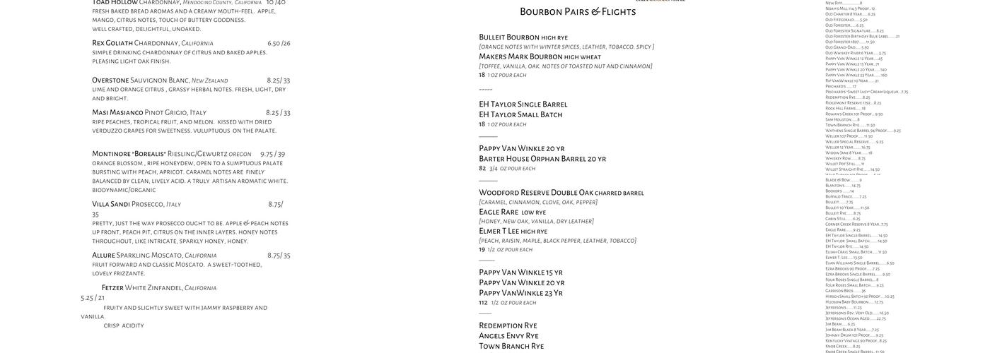 Ramsi's Cafe On The World Menu