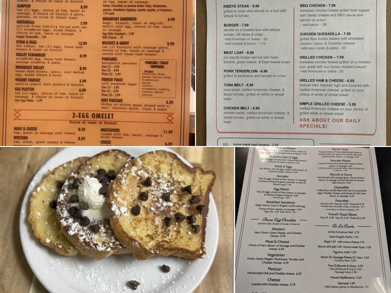 A Nice Restaurant Menu