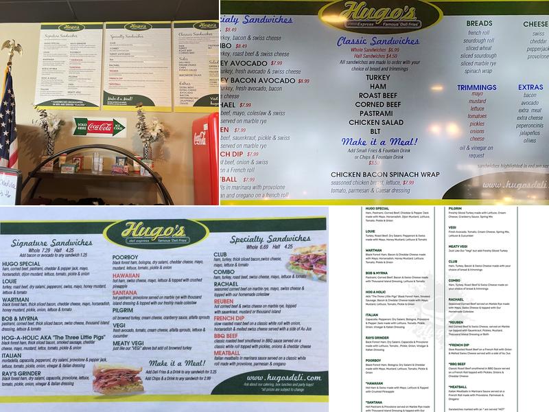 Hugo's Menu