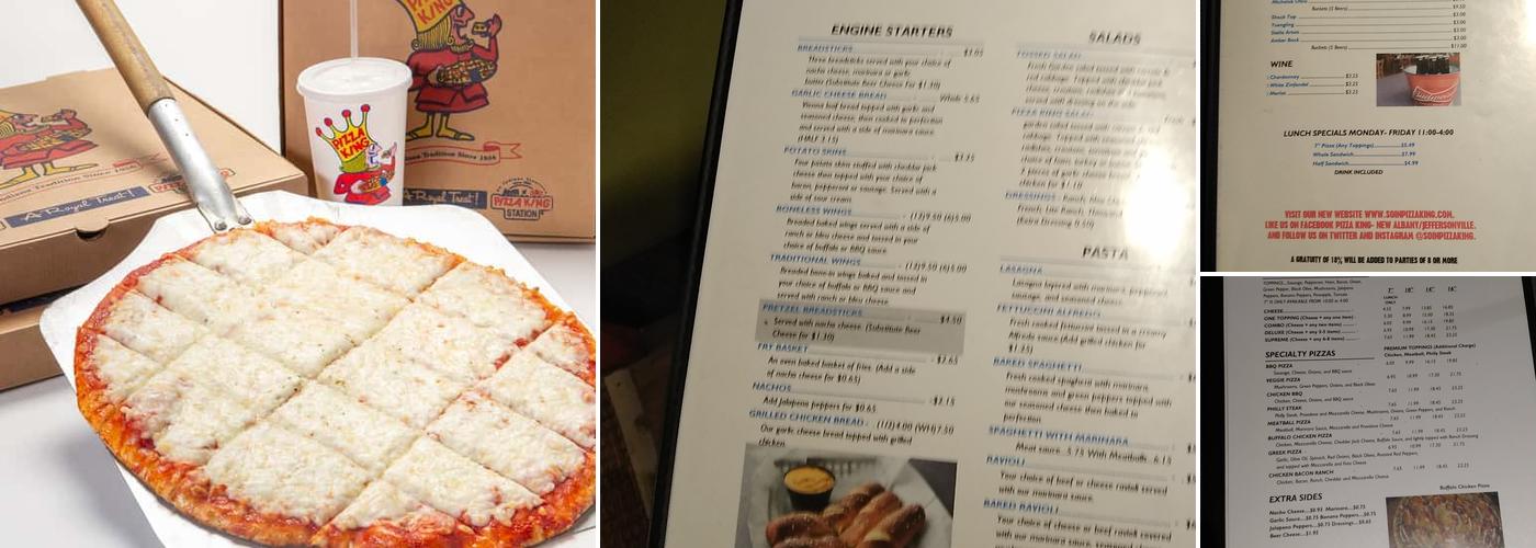 Pizza King Menu
