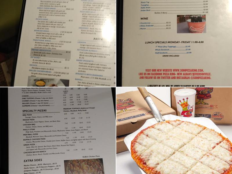Pizza King Menu