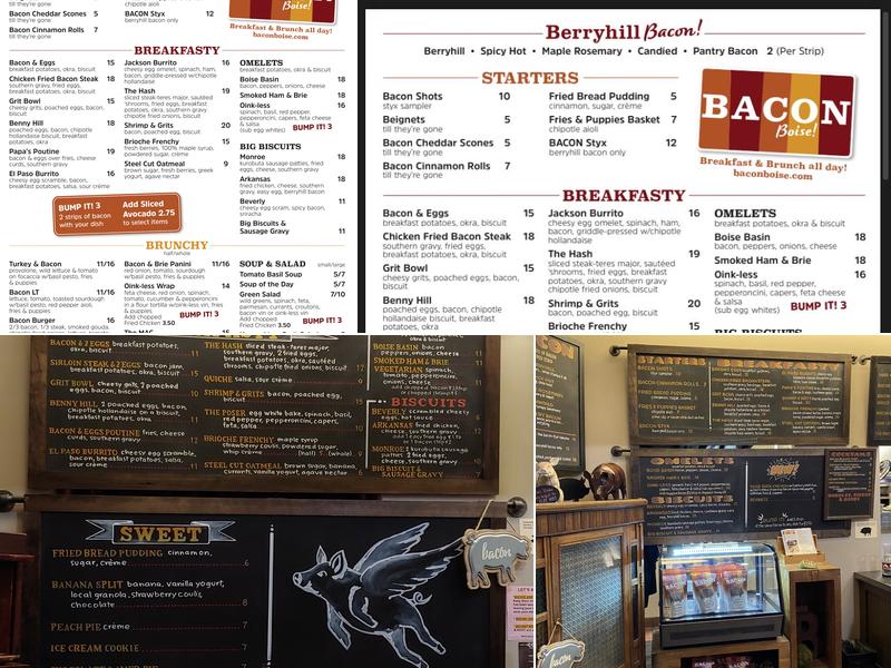 BACON Boise Menu